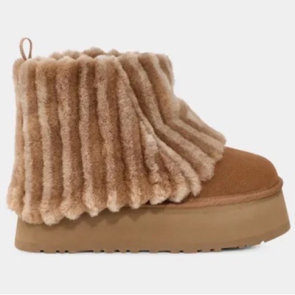 UGG Classic Mini Sherpa Platform Corduroy Boots